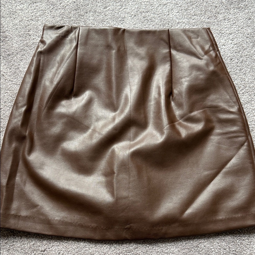 Abercrombie & Fitch Chocolate Mini Skirt - Picture 3 of 4